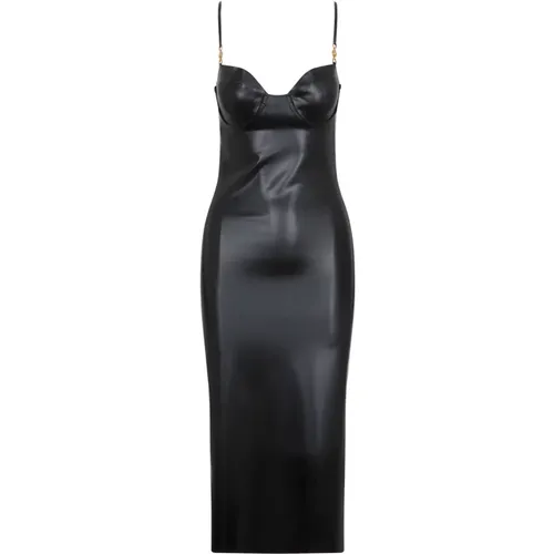 Latex Midi Dress Bra Cup , female, Sizes: 2XS, XS - Versace - Modalova