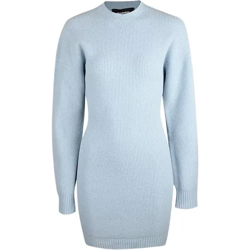 Sky Fitted Long Sleeve Dress , female, Sizes: XS, S - Dsquared2 - Modalova