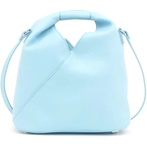 Blauer Leder Japanischer Tote Bag , Damen, Größe: ONE Size - Maison Margiela - Modalova