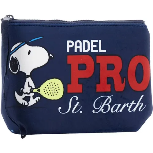 Clutches, female, , Size: ONE SIZE Snoopy Neoprene Wristlet Bag - MC2 Saint Barth - Modalova