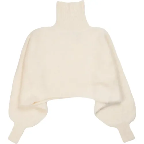 Off White Bolero Sweater , Damen, Größe: L - Gestuz - Modalova