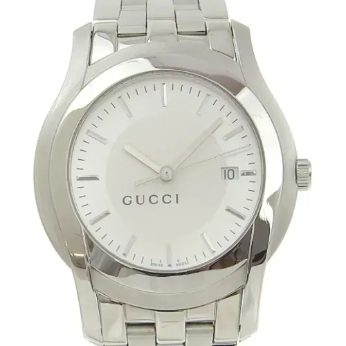 Pre-owned Watches, male, , Size: ONE SIZE Pre-owned Stainless Steel watches - Gucci Vintage - Modalova