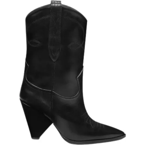 Bestickte spitze Cowboy-Stiefel , Damen, Größe: 40 EU - Dondup - Modalova