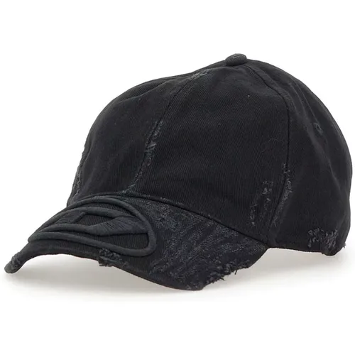 Caps, male, , Size: M Baseball Cap with Panel Design - Diesel - Modalova