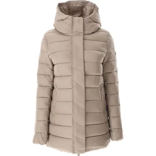 Coats Dove Grey , female, Sizes: XL - Save The Duck - Modalova