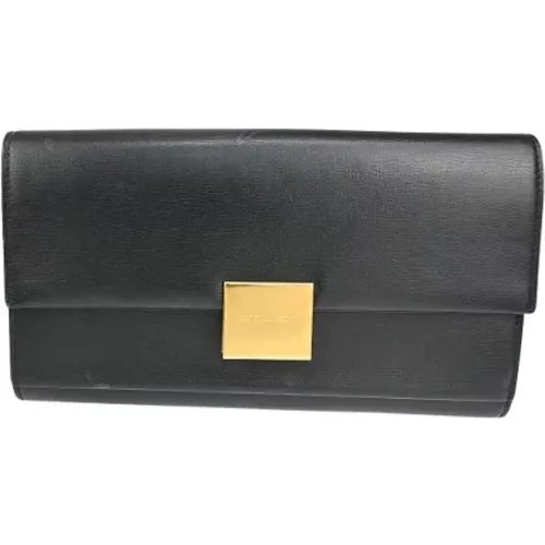 Pre-owned Wallets, female, , Size: ONE SIZE Pre-owned Leather wallets - Yves Saint Laurent Vintage - Modalova