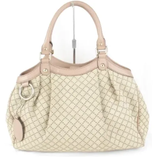 Pre-owned Tote Bags, female, , Size: ONE SIZE Pre-owned Canvas gucci-bags - Gucci Vintage - Modalova