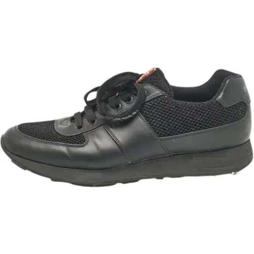 Pre-owned Sneakers, male, , Size: 9 1/2 US Pre-owned Leather sneakers - Prada Vintage - Modalova