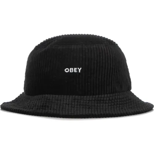 Hats, male, , Size: ONE SIZE Bold Cord Bucket Hat - Obey - Modalova