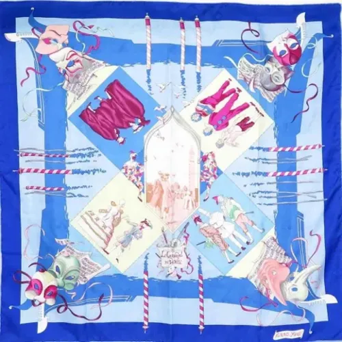 Pre-owned Scarves, female, , Size: ONE SIZE Pre-owned Silk scarves - Hermès Vintage - Modalova