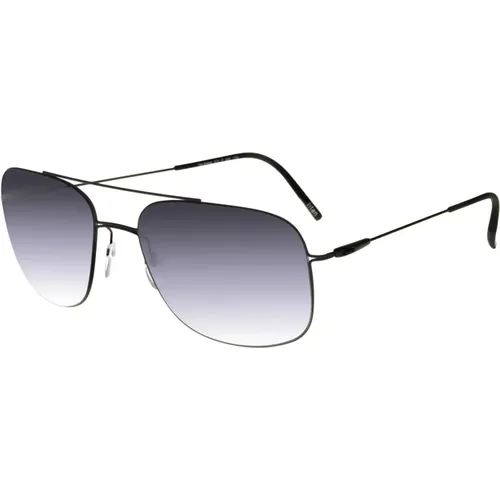 Sunglasses, male, , Size: ONE SIZE /Dark Grey Sunglasses Titan Breeze - Silhouette - Modalova