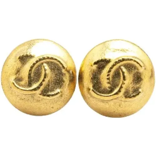 Pre-owned Jewellery, female, , Size: ONE SIZE Pre-owned Metal earrings - Chanel Vintage - Modalova