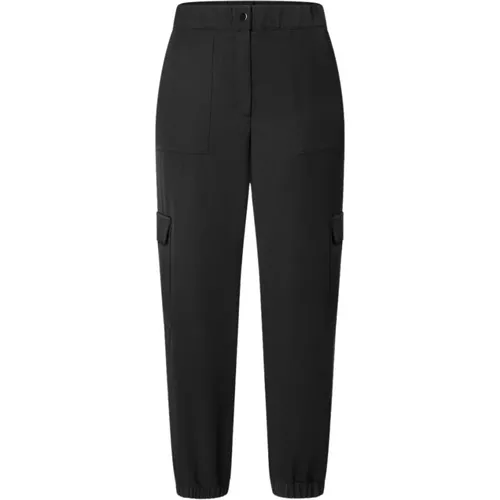 Schwarze Cargo Hose , Damen, Größe: L - MORE & MORE - Modalova