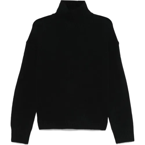 Schwarze Pullover Kollektion , Damen, Größe: M - Calvin Klein - Modalova