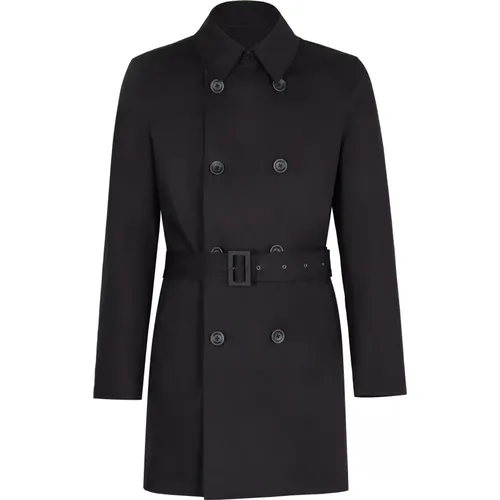 Trench Coats, male, , Size: 2XL Classic Cotton Trench Coat - Herno - Modalova