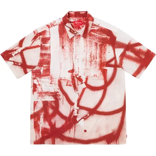 Limited Edition Christopher Wool Shirt , male, Sizes: S, L - Supreme - Modalova