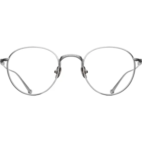 Glasses, unisex, , Size: 48 MM Brushed Silver Eyewear Frames - Matsuda - Modalova