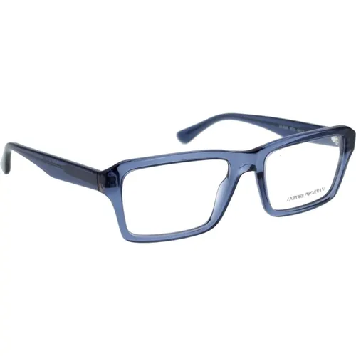 Stylish Original Prescription Glasses for Men , male, Sizes: 54 MM - Emporio Armani - Modalova