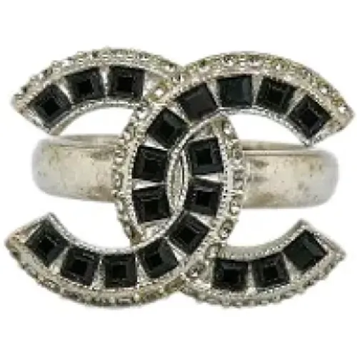 Pre-owned Jewellery, female, , Size: ONE SIZE Pre-owned Silver rings - Chanel Vintage - Modalova