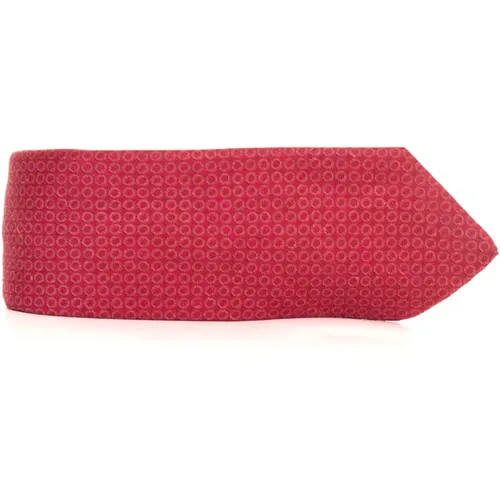 Ties, male, , Size: ONE SIZE Fantasy Silk Tie with 7 Folds - Kiton - Modalova