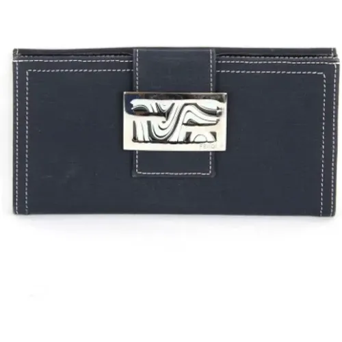 Pre-owned Wallets, female, , Size: ONE SIZE Pre-owned Canvas wallets - Fendi Vintage - Modalova