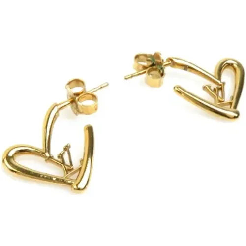 Pre-owned Jewellery, female, , Size: ONE SIZE Pre-owned Metal earrings - Louis Vuitton Vintage - Modalova