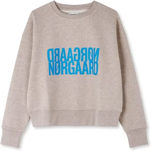 Weicher und gemütlicher Sweatshirt mit Rundhalsausschnitt - Mads Nørgaard - Modalova
