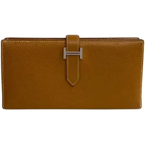 Pre-owned Leather wallets , female, Sizes: ONE SIZE - Hermès Vintage - Modalova