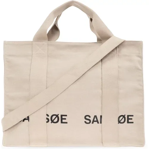 Tote Bags, male, , Size: ONE SIZE Salucas Tote Bag - Samsøe Samsøe - Modalova