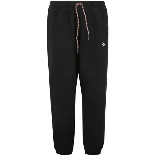 Mens Track Pants with Embroidered Logo , male, Sizes: L, M - Marcelo Burlon - Modalova