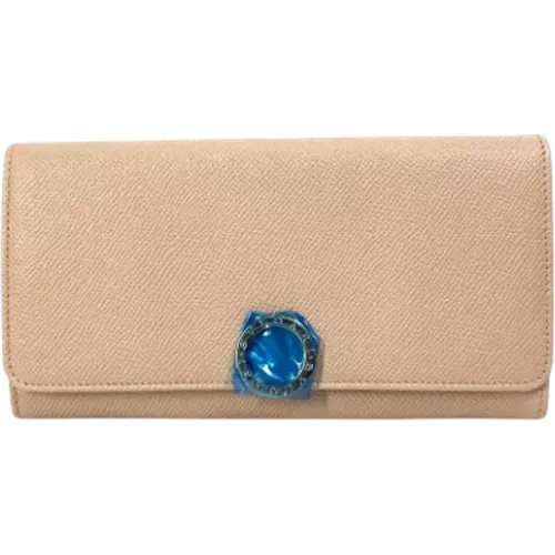 Pre-owned Wallets, female, , Size: ONE SIZE Pre-owned Leather wallets - Bvlgari Vintage - Modalova