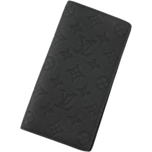 Pre-owned Wallets, male, , Size: ONE SIZE Pre-owned Monogram Shadow Long Wallet - Louis Vuitton Vintage - Modalova