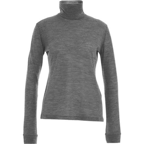 Turtlenecks, female, , Size: XL Womens Clothing Knitwear Grey Aw23 - Mauro Grifoni - Modalova