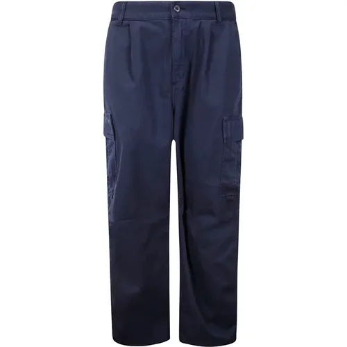 Dunkelblaue Cargo Hose mit Falte , Herren, Größe: W29 - Carhartt WIP - Modalova