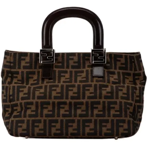 Pre-owned Tote Bags, female, , Size: ONE SIZE Pre-owned Canvas totes - Fendi Vintage - Modalova