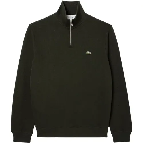 Grüner Rollkragenpullover für Männer , Herren, Größe: L - Lacoste - Modalova