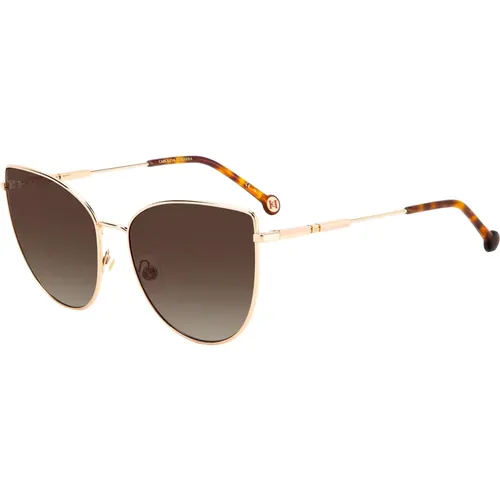 Gold Copper Sunglasses , female, Sizes: 59 MM - Carolina Herrera - Modalova