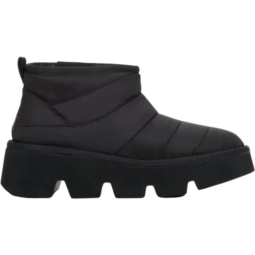 Schwarze Schneestiefel für Damen mit Echtem Pelz Er00112259 , Damen, Größe: 37 EU - Estro - Modalova