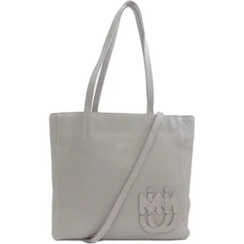 Pre-owned Tote Bags, female, , Size: ONE SIZE Pre-owned Leather totes - Miu Miu Pre-owned - Modalova