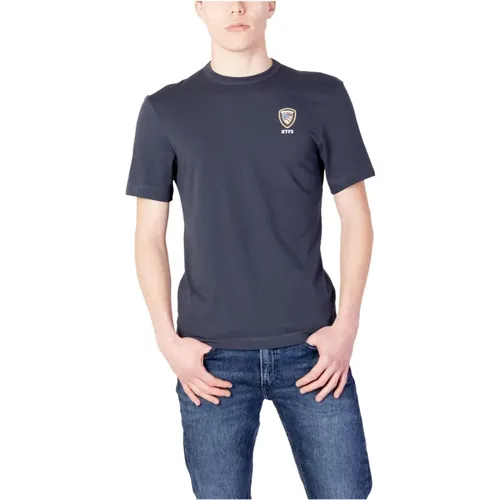 Cotton T-Shirt , male, Sizes: XL, S - Blauer - Modalova