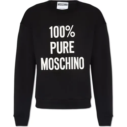 Sweatshirt mit Logo , Herren, Größe: M - Moschino - Modalova