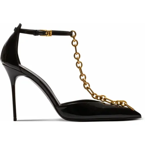 Pumps, female, , Size: 6 US Sync patent leather stilettos with pointed toe - Balmain - Modalova