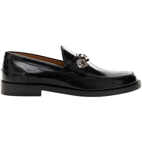 Brushed Leather Loafer , female, Sizes: 3 1/2 UK, 5 1/2 UK - Burberry - Modalova