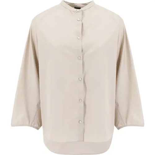 Fashion-Forward Korean Collar Blouse , female, Sizes: S - Aspesi - Modalova