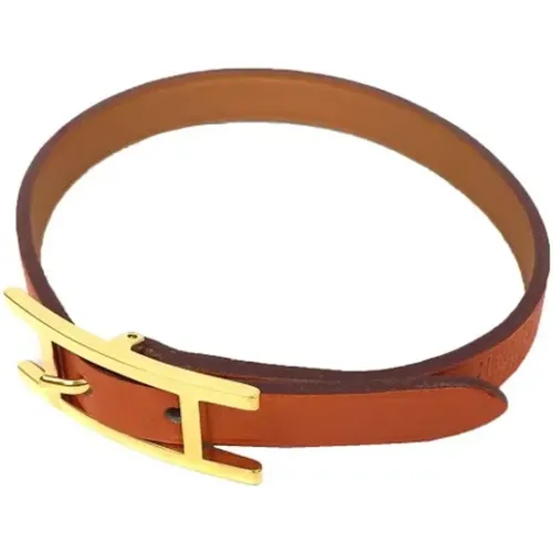 Pre-owned Jewellery, female, , Size: ONE SIZE Pre-owned Leather bracelets - Hermès Vintage - Modalova