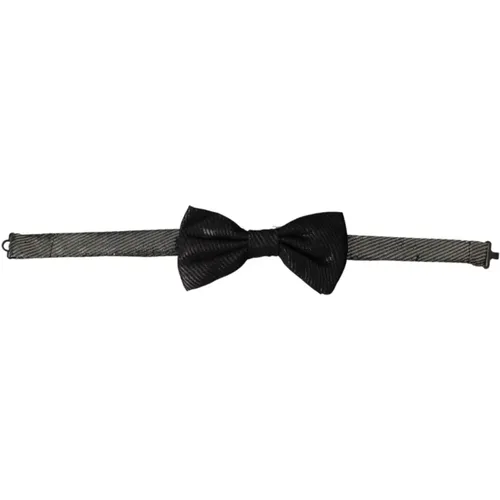 Bowties, male, , Size: ONE SIZE Fantasy Silk Adjustable Neck Men's Bow Tie - Dolce & Gabbana - Modalova