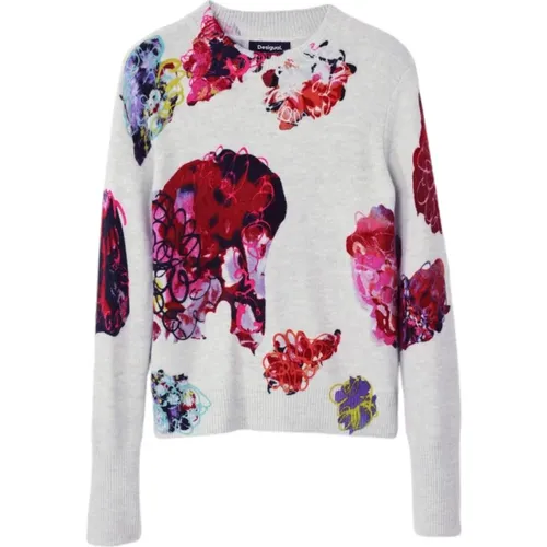 Blumiger Pullover Herbst/Winter Kollektion - Desigual - Modalova