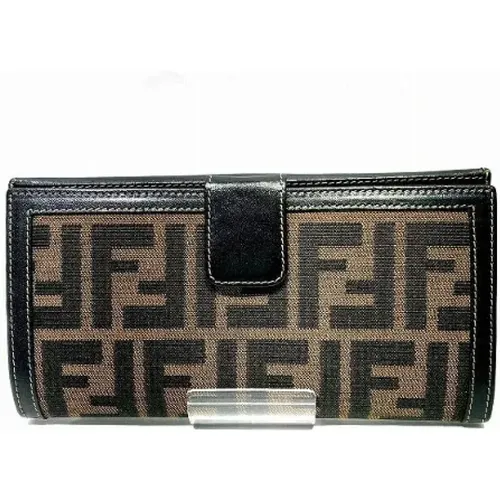 Pre-owned Wallets, female, , Size: ONE SIZE Pre-owned Canvas wallets - Fendi Vintage - Modalova