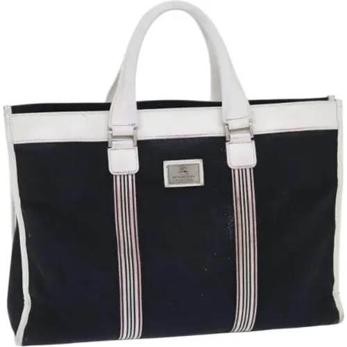 Pre-owned Tote Bags, female, , Size: ONE SIZE Pre-owned Canvas handbags - Burberry Vintage - Modalova