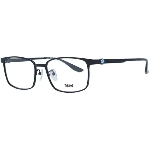 Glasses, male, , Size: ONE SIZE Titanium Rectangle Eyeglasses - BMW - Modalova